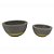 CONJ. DE CACHEPOTS EM CIMENTO E DOURADO  2 PCS G  D16,3CM X - Imagem 1