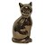 GATO DECORATIVO DE CERAMICA DOURADO 9CM X 8CM X 17,5CM - Imagem 1