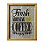 PLACA DE MADEIRA  ENJOY THE BEST COFFEE 26CM X 32CM X 4,4CM - Imagem 1
