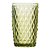 CJ DE COPOS DE VIDRO VERDE  6 PCS 8CM X 12,8CM  340ML - Imagem 1