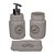 KIT DE BANHEIRO DE CERAMICA SALLE DE BAIN  3 PCS 7CM X 7CM X - Imagem 1