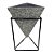 CACHEPOT DE CERAMICA COM SUPORTE DE METAL 15CM X 18CM - Imagem 1