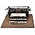 MINIATURA MAQUINA DE ESCREVER 20 CM - Imagem 1