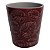 CACHEPOT DE CERAMICA COSTELA DE ADAO VERMELHO 12,8CM X 12,8C - Imagem 1