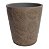 CACHEPOT DE CERAMICA COSTELA DE ADAO BEGE 12,8CM X 12,8CM X - Imagem 1
