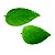 CJ, DE PRATOS DE CERAMICA  FOLHAS  2 PCS G 29CM X 24CM X 3CM - Imagem 1