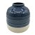 VASO EM CERAMICA AZUL E AREIA 13,7CM X 13,7CM X 15CM - Imagem 1