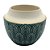 VASO EM CERAMICA VERDE E AREIA 14CM X 14CM X 12CM - Imagem 1