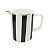 JARRA DE CERAMICA PRETA E BRANCA 20,54CM X 12,9CM X 16,5CM - Imagem 1
