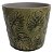 CACHEPOT DE CERAMICA COSTELA DE ADAO VERDE 17CM X 17CM X 15, - Imagem 1