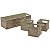 CJ DE CACHEPOTS DE FERRO 4PCS - Imagem 1
