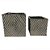 CONJ. DE CACHEPOTS EM CERAMICA PRATEADO  2 PCS G  12,5CM X 1 - Imagem 1