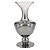 VASO DE VIDRO CROMADO 14CM X 30CM - Imagem 1