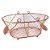 CESTO DE METAL COBRE 29,5CM X 23,5CM X 14,5CM - Imagem 1