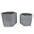 CONJ. DE CACHEPOTS EM CIMENTO CINZA  2 PCS G  20CM X 17,5CM - Imagem 1