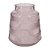 VASO DE VIDRO TRANSPARENTE ROSA 16,5CM X 16,5CM X 18,5CM - Imagem 1