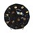 PRATO DECORATIVO DE CERAMICA PRETO E DOURADO 26CM X 26CM X 2 - Imagem 1