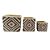 CJ DE CACHEPOTS DE CERAMICA  3 PCS 13,3CM X 13,3CM X 12,5CM - Imagem 1