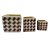 CJ DE CACHEPOTS DE CERAMICA  3 PCS 13,3CM X 13,3CM X 12,5CM - Imagem 1