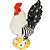 GALO DECORATIVO DE CERAMICA - Imagem 1