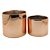 CONJ. DE CACHEPOTS DE CERAMICA ROSE  2 PCS G  15CM X 15CM X - Imagem 1