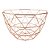 FRUTEIRA DE METAL COBRE 28,5CM X 28,5CM X 17,5CM - Imagem 1
