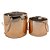 CONJ. DE CACHEPOTS DE CERAMICA ROSE - Imagem 1