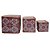 CJ. DE CACHEPOTS DE CERAMICA ROSA - 3 PCS - Imagem 1