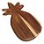 CJ DE TABUAS DE MADEIRA ABACAXI  2PCS G35CM X 18CM X 1,5CM - Imagem 1