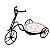 FLOREIRA BICICLETA DE FERRO ESTILO MOSAICO- BASE REDONDA - Imagem 1