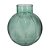 VASO DE VIDRO TRANSPARENTE VERDE 19CM X 19CM X 22CM - Imagem 1