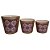 CJ. DE CACHEPOTS DE CERAMICA ROSA - 3 PCS - Imagem 1