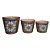 CJ. DE CACHEPOTS DE CERAMICA VERDE - 3 PCS - Imagem 1