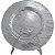 CJ DE PRATOS DE VIDRO COM DETALHE PRATA - 33 CM - 4 PCS - Imagem 1