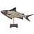 PEIXE DECORATIVO DE FERRO E MADEIRA - Imagem 1