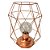 LUMINARIA LED EM METAL COBRE 16,5CM X 15,5CM X 22,5CM - Imagem 1