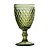 CJ TACAS DE VINHO DE VIDRO VERDE  6 PCS 8,1CM X 15,5CM 210ML - Imagem 1