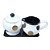 KIT CAFE E ACUCAREIRO, JARRA E BANDEJA CERAMICA 19,8CM X 9,5 - Imagem 1