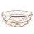FRUTEIRA DE METAL COBRE 31,5CM X 31,5CM X 12CM - Imagem 1