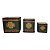 CJ DE CACHEPOTS DE CERAMICA  3 PCS  13,3CM X 13,3CM X 12,5CM - Imagem 1