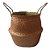 CESTO COM ALCAS EM RATTAN MARROM D38CM X 33CM - Imagem 1