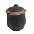 POTE DE METAL COM DETALHES NA COR ROSE 13CM X 13CM X 15CM - Imagem 1