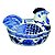 POTE DECORATIVO DE PORCELANA 14,7CM X 10,5CM X 12CM - Imagem 1