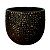 VASO DECORATIVO DE CERAMICA DOURADO17,5CM X 17,5CM X 15CM - Imagem 1