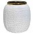 CACHEPOTS DE CERAMICA BRANCO E DOURADO - Imagem 1