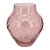 VASO DE VIDRO TRANSPARENTE ROSA 18CM X 18CM X 20CM - Imagem 1