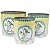 CJ DE CACHEPOTS DE METAL - 3 PCS - Imagem 1