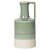 JARRA EM CERAMICA VERDE E BEGE D12CM X 24CM - Imagem 1