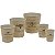 CJ DE CACHEPOT DE FERRO REDONDO- 5PCS - Imagem 1