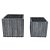CONJ. DE CACHEPOTS EM CIMENTO CINZA  2 PCS G  18CM X 18CM X - Imagem 1